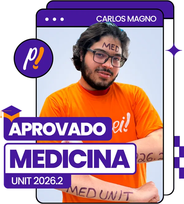Cartão de aprovação: Carlos Magno, Medicina, UNIT 2026.2
