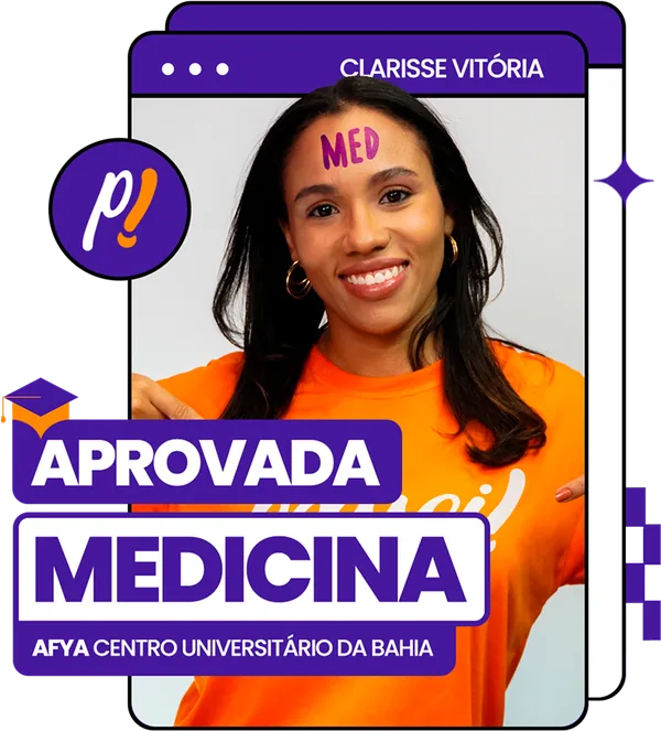 Cartão de aprovação: Clarisse Vitória, Medicina, AFYA Centro Universitário da Bahia