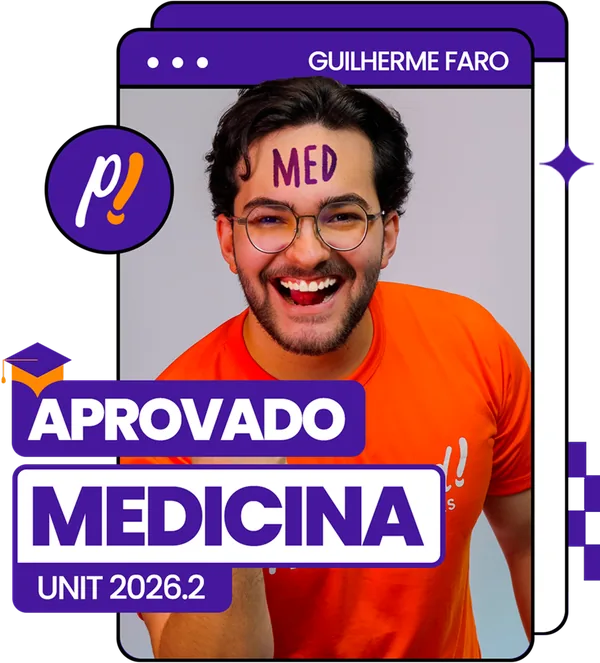 Cartão de aprovação: Guilherme Faro, Medicina, UNIT 2026.2