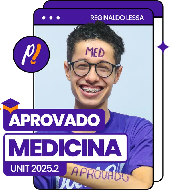 Cartão de aprovação: Reginaldo Lessa, Medicina, UNIT 2025.2