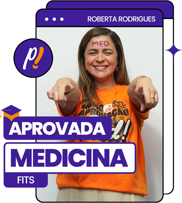 Cartão de aprovação: Roberta Rodrigues, Medicina, FITS