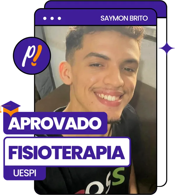 Cartão de aprovação: Saymon Brito, Fisioterapia, UESPI