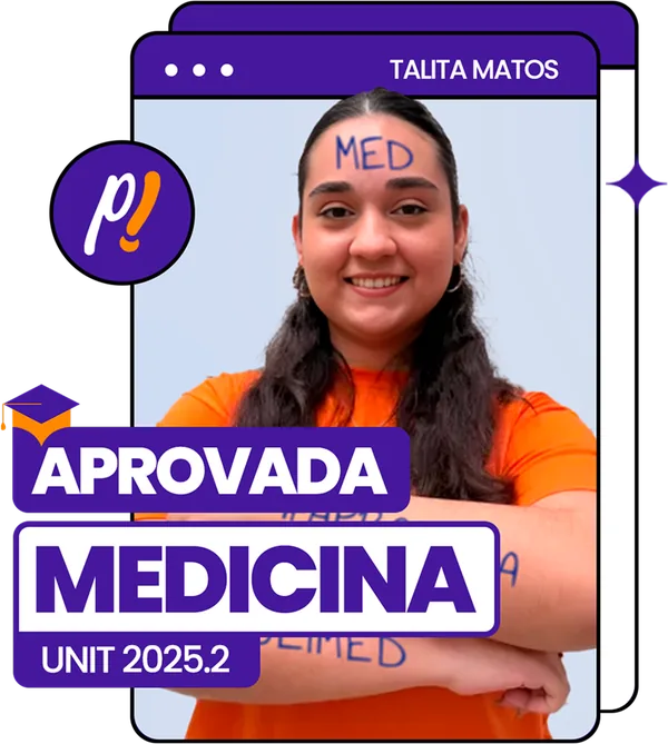 Cartão de aprovação: Talita Matos, Medicina, UNIT 2025.2